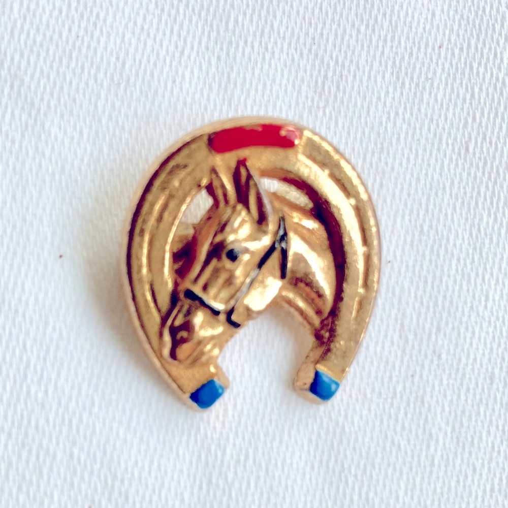 Horseshoe Vintage Mini Brooch